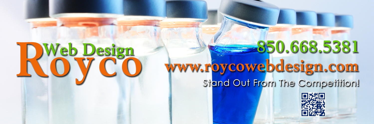 Established in 1998, Royco Web Design is a Tallahassee Florida website design company providing Mobile Responsive Website Design, PHP/MySQL Database Development, Ecommerce Website Design with Custom Shopping Cart Software, Drupal Development, Content Management Systems (CMS), Scheduled Website Maintenance and Updates, Search Engine Optimization.