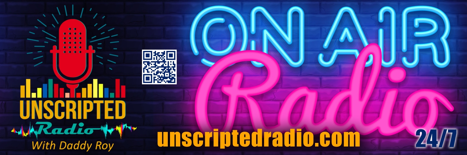 Unscripted Radio With Daddy Roy, bringing you positive, encouraging, and uplifting commercial free music 24 hours a day. Listen to Gospel/Christian, AFROBEATS, Salsa & Merengue, JAZZ, Old School, R&B, Soul, Funk, Caribbean (Soca), Reggae, Pop, Disco, Country, Line Dance, Hip Hop, Techno, House music, and more. Tune in weekdays at 5:00 PM EST for The Gospel Hour, every Tuesday and Thursday 8:00 PM EST for The JAZZ Hour, Mon, Wed, and Fri 7:00 PM EST for Real Love with featured artist LaWanda Lee of First Born Entertainment, and 8:00 PM EST for The Wolf Hour with featured artist The Black Wolf of Rumble Room Records. Also tune in Sundays at 10:00 AM EST for featured artist Gerald Harris, of Gerald Harris Music, here on Unscripted Radio With Daddy Roy, bringing you positive, encouraging, and uplifting commercial free music 24 hours a day.
